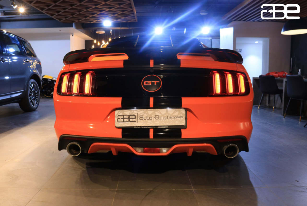 Ford Mustang GT V8 5.0 L 756 - Orange with Black Interior I AutoBest